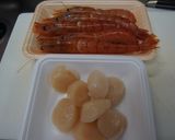 ホタテと赤エビのジェノベーゼソース和え作り方2写真