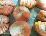 25ピンク色のバンズパン（簡単パン生地）作り方11写真