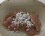 カリフローレとスナップエンドウ鶏肉の炒め作り方6写真
