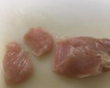 カリフローレとスナップエンドウ鶏肉の炒め作り方5写真