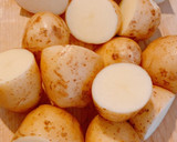 新じゃがと手羽先揚煮☆簡単作り方1写真