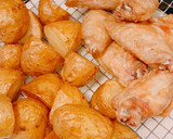 新じゃがと手羽先揚煮☆簡単作り方6写真