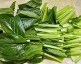 焼肉のタレで小松菜と牛細切れの炒めもの作り方1写真