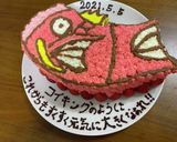 5月5日子供の日　コイキングのぼりケーキ作り方9写真