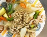 さっぱり洋風生姜味豚こま大根青椒肉絲風作り方17写真