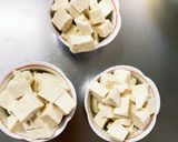 レンジ豚こまピリ辛うま煮味麻婆豆腐茄子作り方2写真