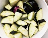 レンジ豚こまピリ辛うま煮味麻婆豆腐茄子作り方3写真