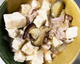 レンジ豚こまピリ辛うま煮味麻婆豆腐茄子作り方15写真