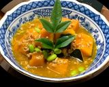 かぼちゃのそぼろ餡かけ作り方4写真