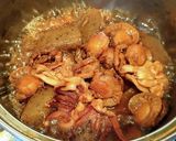 イカとホタテとこんにゃくの煮物作り方12写真