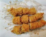 じゃがいもと糸こんエビフライの卵とじ丼作り方5写真