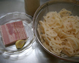 れんこんとベーコンのさっさと炒め♪作り方1写真