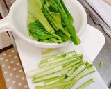小松菜のパスタ作り方1写真