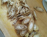出汁が効いた舞茸とごぼうのきんぴら作り方1写真