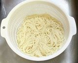 簡単レンチン☆冷製カルボナーラそうめん作り方2写真