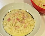 簡単レンチン☆冷製カルボナーラそうめん作り方4写真