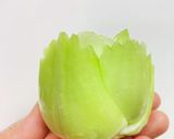 青梗菜のばらの煮物～カービング作り方5写真