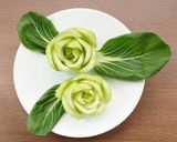 青梗菜のばらの煮物～カービング作り方6写真