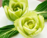 青梗菜のばらの煮物～カービング作り方7写真