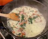 大満足♪具だくさんのクリームパスタ作り方6写真