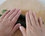 たたきキュウリとさきいかの和えもの作り方1写真