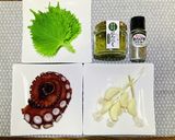 たことにんにくの大葉ジェノベーゼ風作り方1写真