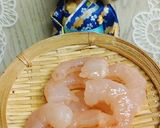 リカちゃん♡えんどう豆と海老♡白だし餡作り方8写真