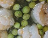 リカちゃん♡えんどう豆と海老♡白だし餡作り方10写真