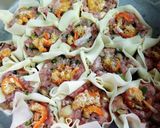 万能ねぎと干し海老で焼売作り方3写真