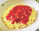 とろとろ半熟卵の　チーズオムライス作り方11写真