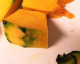 ビニール袋でかぼちゃの煮物作り方1写真