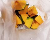 ビニール袋でかぼちゃの煮物作り方2写真