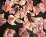 春味:ご飯がすすむ　うどと鶏肉の味噌炒め作り方1写真