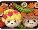 キャラ弁＊金髪の女の子作り方18写真