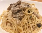 きのこのカルボナーラ作り方10写真