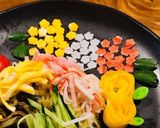 簡単 具だくさん 花畑 冷やし中華作り方1写真