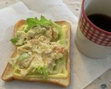 簡単ポテサラのっけチーズトースト作り方4写真