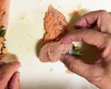 簡単♫ヘルシー♫鶏ささみのたらこ大葉巻き作り方11写真