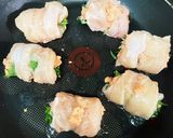 簡単♫ヘルシー♫鶏ささみのたらこ大葉巻き作り方14写真