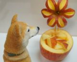 りんごのバスケットのカービング作り方15写真