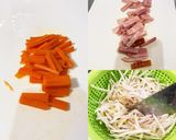 スナップえんどう豆ともやしソテー作り方3写真