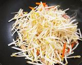 スナップえんどう豆ともやしソテー作り方5写真