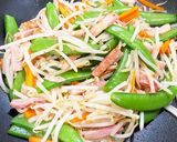 スナップえんどう豆ともやしソテー作り方7写真