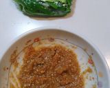 簡単！鶏胸肉とピーマンのごま味噌炒め♪作り方1写真