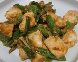簡単！鶏胸肉とピーマンのごま味噌炒め♪作り方4写真