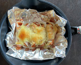 キムチー＆ソーセージ！餃子の皮巻焼き作り方4写真