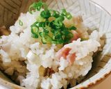 ごぼうとレンコン、ベーコンの炊き込みご飯作り方3写真