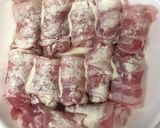 【簡単】中に巻かない豚バラ肉巻き作り方4写真