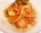 高タンパク質♡腸活にも♡キムチ納豆豆腐作り方7写真