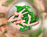 絹さやとハムの和風ナムル風作り方4写真